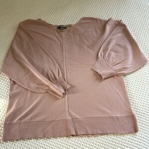 Mauve 3/4 sleeve sweater, women xl